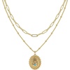 Layer Oval Hamsa
