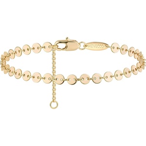 image:imageMEVECCO Bracelet for Women 14K Gold Plated Dainty Chain Simple Jewelry Cute Handmade Minimalist for HerCoin Chain
