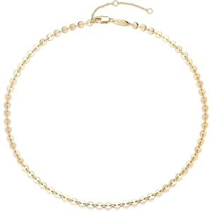 image:imageMEVECCO Dainty Evil Eye Protection Necklace14K Gold Plated Cute Delicate Handmade Tiny Bead Necklace for WomenCoin