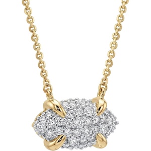 image:imageMEVECCO Dainty Gold Necklace For Women 18k Gold Plated Full CZ Pendant Necklace Handmade Necklace Jewelry Everyday WearHexagon