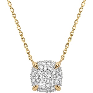 image:imageMEVECCO Dainty Gold Necklace For Women 18k Gold Plated Full CZ Pendant Necklace Handmade Necklace Jewelry Everyday WearSquare