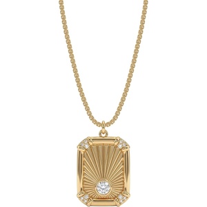 image:imageMEVECCO Dainty Gold Sun Moon Necklace for Women 18k Gold Plated Moon and Sun necklace Pendent Necklace Cubic Zircon Minimalist Handmade Necklace for Jewelry GiftsSunburst
