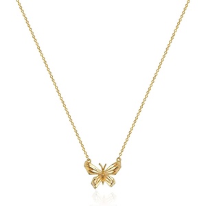 image:imageMEVECCO Gold Dainty Butterfly Necklace 18K Gold Plated Butterfly Pendant Necklaces Delicate Cubic Zircon Butterfly Necklace for Women Minimalist Jewelry