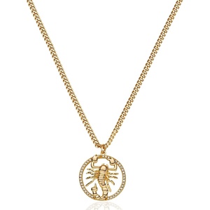 image:imageMEVECCO Gold Necklace for Women 18K Gold Plated Dainty Pendant Stereoscopic Snake Eagle Spider Scorpion Necklace Gold Jewelry Gift for Her