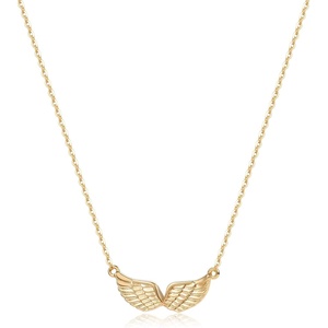 image:imageMEVECCO Gold Angel Wings Pendant Necklace 18K Gold Filled Dainty Minimalist for Women