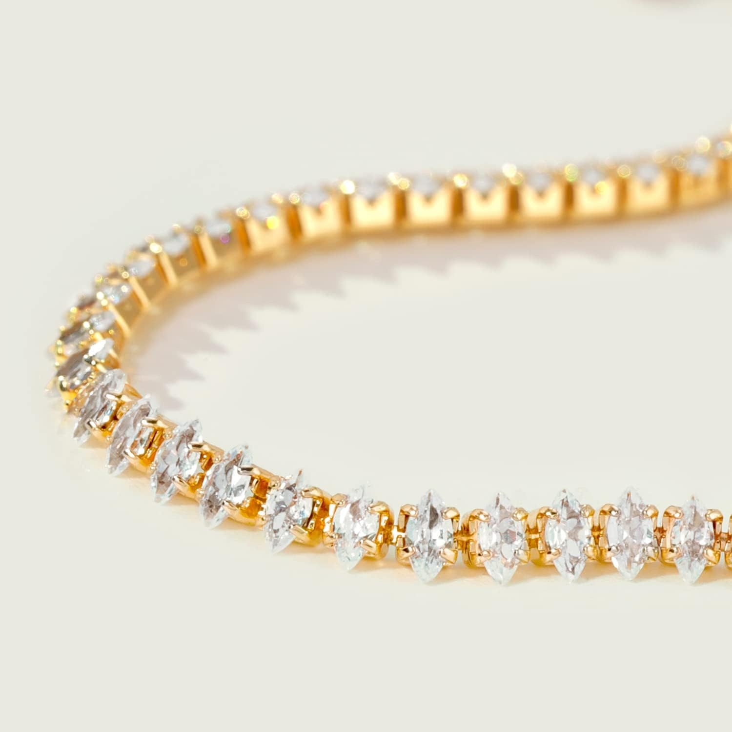 image:imageMEVECCO Anklet for Women Gold Chain 14K Gold Plated Dainty Boho Beach Summer Simple Foot Jewelry Ankle BraceletCZ Horse eye