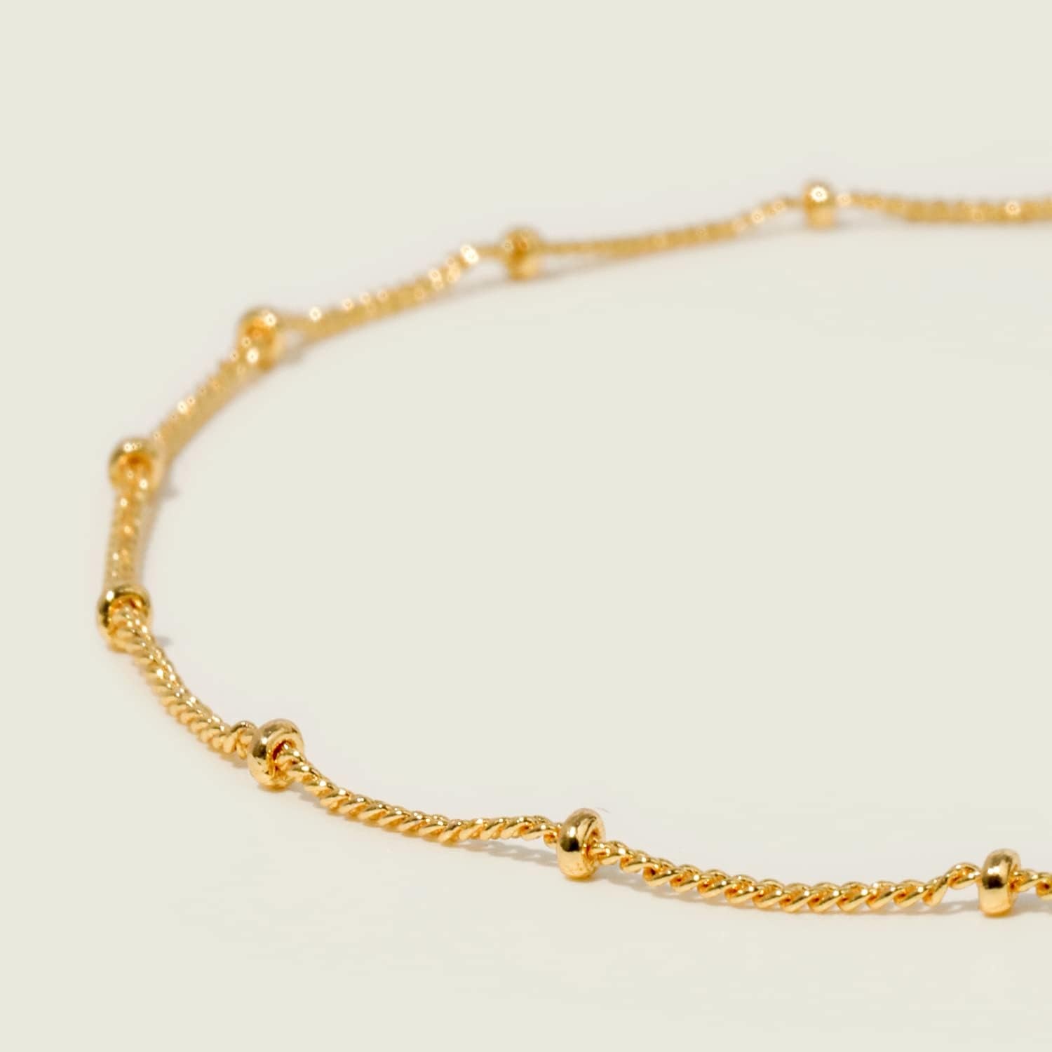 image:imageMEVECCO Anklet for Women Gold Chain 14K Gold Plated Dainty Boho Beach Summer Simple Foot Jewelry Ankle BraceletGold Bead