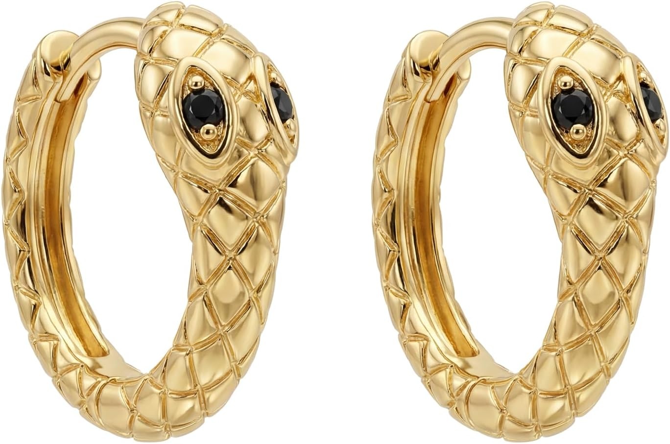 image:imageMEVECCO Dainty Gold Snake Earrings for Women 18K Gold Plated Dainty Snake Huggie Hoop Earrings Small Tiny Minimalist Snake Hoop Huggie Earrings Snake JewelrySnake Hoop