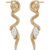 White CZ Snake Studs