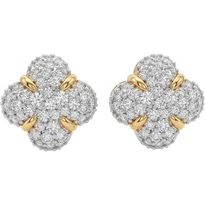 image:imageMEVECCO 18K Gold Plated Stud Earrings for Women Cubic Zirconia Dainty Small Minimalist Shape Jewelry for Everyday Stackable Styleflower