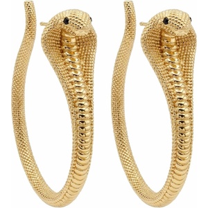 image:imageMEVECCO Dainty Gold Snake Earrings for Women 18K Gold Plated Dainty Snake Huggie Hoop Earrings Small Tiny Minimalist Snake Hoop Huggie Earrings Snake JewelryBig Snake
