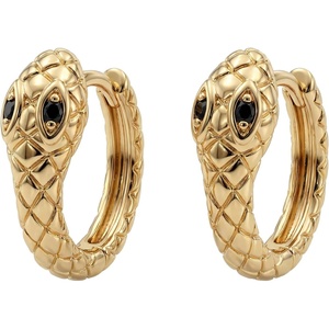 image:imageMEVECCO Dainty Gold Snake Earrings for Women 18K Gold Plated Dainty Snake Huggie Hoop Earrings Small Tiny Minimalist Snake Hoop Huggie Earrings Snake JewelrySnake Hoop
