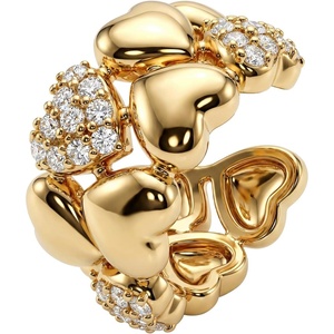 image:imageMEVECCO Ear Cuffs Non Piercing For Women 18K Gold Plated Turquiose Pearl Zircons Ear Cuff Earring Clip on Cartilage Fake Hoop Earrings Stack Jewelry GiftsHeart